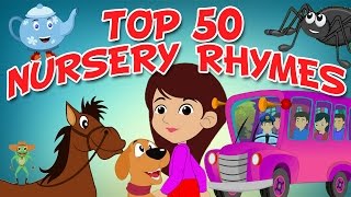 Top 50 Hit Songs  Collection Of Animated Nursery Rhymes For Kids [upl. by Enilraep]