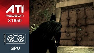 Batman Arkham Asylum Gameplay ATI Radeon X1650 [upl. by Riddle]