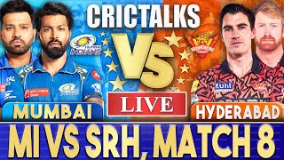 Live MI Vs SRH Match 8 Hyderabad  IPL Live Scores amp Commentary  IPL 2024  3 Overs [upl. by Blankenship]