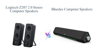 Logitech Z207 vs Bluetooth Soundbar Computer Speakers 🔄 Best Audio Comparison [upl. by Lemire]