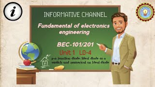 Unit1 lec04 diode equivalent circuitIdeal diode as a switch fundamental of electronics engg Aktu [upl. by How]