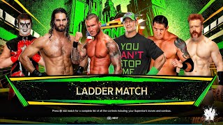 Mitb Ladder Match  Cena Vs Orton Vs Rollins Vs Wade Vs Shemus Vs Stardust  WWE 2k24 [upl. by Otsirave]