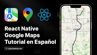 Tutorial Google Maps con React Native  Dirección 🗺  Pin 📍 Ubicación 🚗 [upl. by Aryajay]