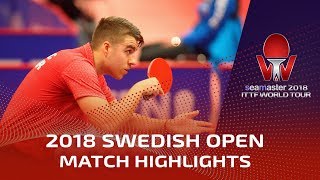 Koki Niwa vs Darko Jorgic  2018 ITTF Swedish Open Highlights R32 [upl. by Blaze]