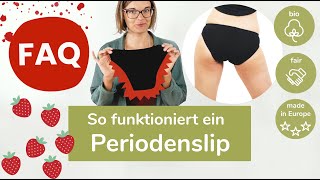 Periodenunterwäsche  Tipps Vorteile amp Reinigung  🍓erdbeerwoche [upl. by Annahsohs]