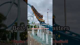 CRAZY Stand Up Coaster🏄‍♀️ Pipeline The Surf Coaster at SeaWorld Orlando [upl. by Aivin577]