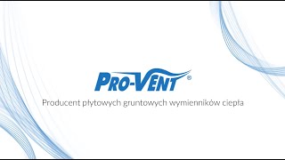 PROVENT  Producent płytowych gruntowych wymienników ciepła [upl. by Ahseined]