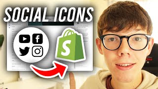 How To Add Social Media Icons On Shopify  Full Guide [upl. by Orazal716]