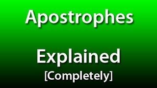 Grammar Check Apostrophes [upl. by Rosinski]