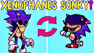 Xenophanes Sonic  Sunky  Xenophanes Sonky FNF Swap Characters Friday Night Funkin Swap Heroes [upl. by Hna]