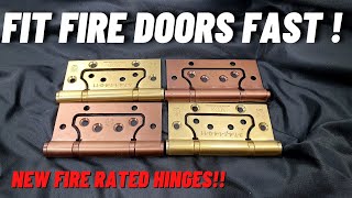 New Fire Rated Hinge will SAVE YOU TIME  Zoo hardware Fire Rated Ball Bearing hinges [upl. by Adnawt]