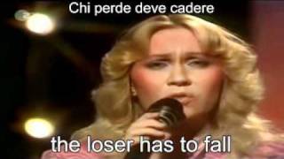 ABBAThe Winner Takes It All Live 1980  Lyrics  traduzione avi [upl. by Darreg]