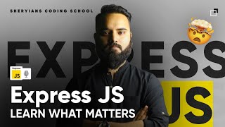 🚀 Expressjs  Learn What Matters Mastering the Framework  Backend Node JS Series [upl. by Ng]