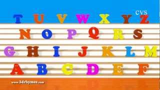 ABC Song  Alphabet Songs  Phonics Song For children in 3D Animation rhymes [upl. by Zetnas]