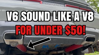 How to make your V6 Sound like a V8 exhaust CHEAP Cold starts amp Revs [upl. by Servais]