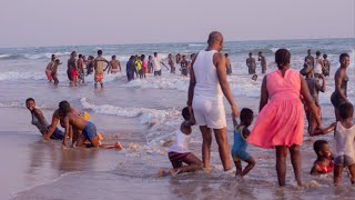 See How Thousands Of Ghanaians Celebrate Christmas At The Takoradi Beach [upl. by Ennayhs]