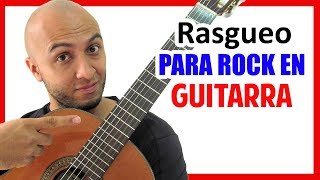 RASGUEO DE BALADA ROCK en GUITARRA con APAGADOS Clase 10 [upl. by Macknair263]