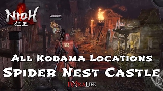 All Kodama Locations Spider Nest Castle Nioh [upl. by Toffey623]