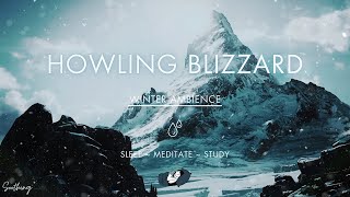 Howling Blizzard  NO MIDROLL ADS  Snow Storm Sounds For Sleeping [upl. by Armando]