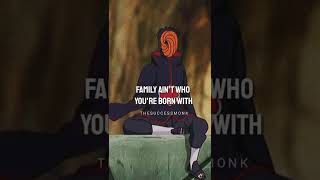 WHEN A MAN LEARN TO FEEL LOVE 💔obito uchia  sad tobi quotes 💔💔 [upl. by Aeki]