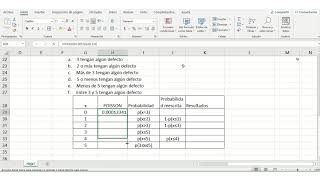 Ejercicios de distribución binomial y Poisson resueltos en Excel [upl. by Ravi]