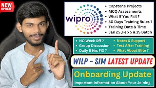 Wipro NGA Training Update 2024  WILP amp SIM  PreSkilling Program  All Details [upl. by Layor]