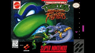 Teenage Mutant Ninja Turtles Tournament Fighters SNES  Story Battle with Leonardo [upl. by Oenire8]