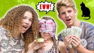 TASTY CAT FOOD PRANK MattyBRaps vs Olivia Haschak ft Madison [upl. by Gabler]