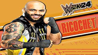 WWE 2K24  Ricochet Signatures and Finishers [upl. by Ayardna298]