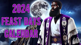 2024 Hebrew Feast Day Calendar  Israelite Teaching [upl. by Polky608]