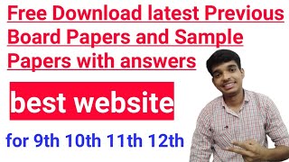 Best website for download all board previous paper and latest sample paper with answer [upl. by Atinor]