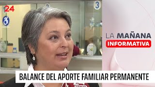 Balance de la implementación del Aporte Familiar Permanente  24 Horas TVN Chile [upl. by Eladnyl227]