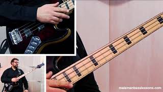 Slap Bass Lesson  quotMiller soundquot Slap Triplets [upl. by Ashley]