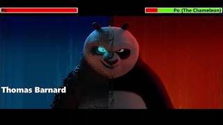 Kung Fu Panda 4 2024 Final Battle with healthbars [upl. by Strep]