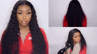 WOAH AFFORDABLE 26 INCH DEEP WAVE LACE FRONT WIG  WINTER CURLY HAIR ROUTINE X ASTERIA HAIR [upl. by Odlanier]