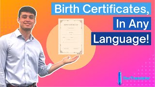 How to Translate Your Birth Certificate to Any Language [upl. by Donna192]