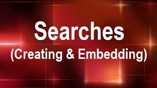 MicroStrategy  Searches Creating and Embedding  Online Training Video by MicroRooster [upl. by Sharla]