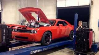 Craven Built 572quot Big Block Hemi Challenger with a 1071 ripping at the Dyno [upl. by Nnylodnewg]