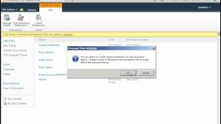 How to Assign Permissions to a Document Library in SharePoint 2010  SharePoint 2010 Tutorials [upl. by Otilrac531]