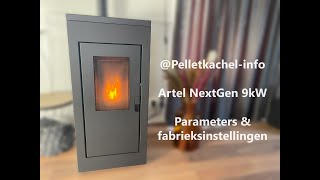 Artel NextGen 9kW pelletkachel  Parameters instellen amp fabrieksinstellingen [upl. by Eduard]