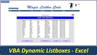 Listbox VBA Code  Awesome Userform Listbox [upl. by Avie]