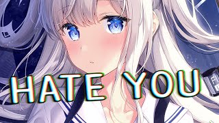 Nightcore  Hate You  Jim Yosef x RIELL Lyrics [upl. by Siderf]