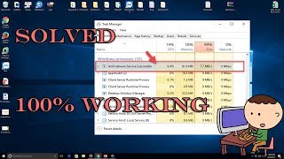 How To Solve Antimalware Service Executable High CPU Usage MsMpEngexe Problem in Windows 10818 [upl. by Ahsitam]