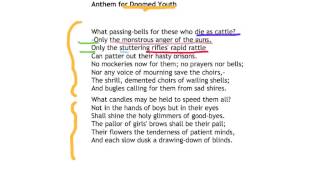 Anthem for Doomed Youth Analysis  Wilfred Owen [upl. by Schuyler9]