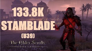 ESO  Stamina Nightblade 1338k PvE DPS Build  U39 [upl. by Somisareg573]