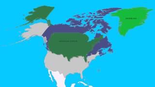 Topografie Landen en hoofdsteden van NoordelijkAmerika [upl. by Linnette655]