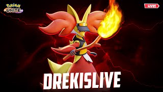 Rank Push Solo  Custom Room Later  Road to 500  Pokemon Unite DREKislive pokemon [upl. by Costello]