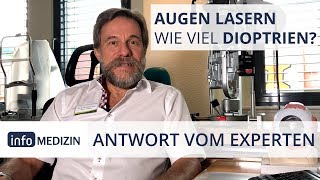 Augen lasern Wie viel Dioptrien sind möglich  Expertenantwort von Prof Dr Frohn [upl. by Eniad991]