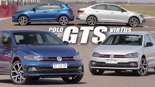 VW Polo GTS  VW Virtus GTS  Doble test  Matías Antico  TN Autos [upl. by Lauer]