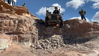 Willys Flatfender Jeeps Take on Behind the Rocks during Easter Jeep Safari 2024 [upl. by Downall]